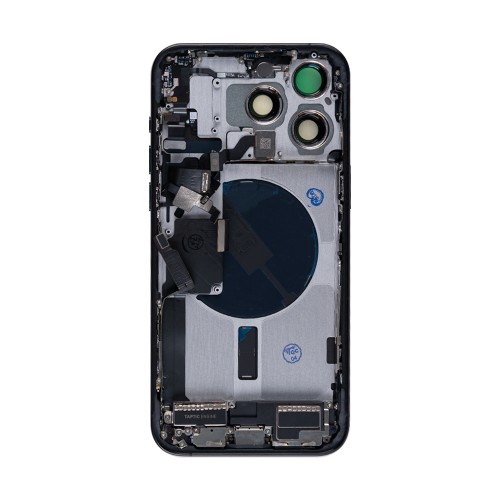 For iPhone 15 Pro Max Complete Housing Incl All Small Parts Without Battery And Back Camera Black Titanium