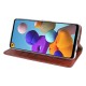 Rixus Bookcase For Samsung Galaxy A21s A217F Brown