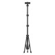 Rixus RXPH61 Extendable Cell Phone Tripod With Wireless Remote And Phone Holder 160CM Black