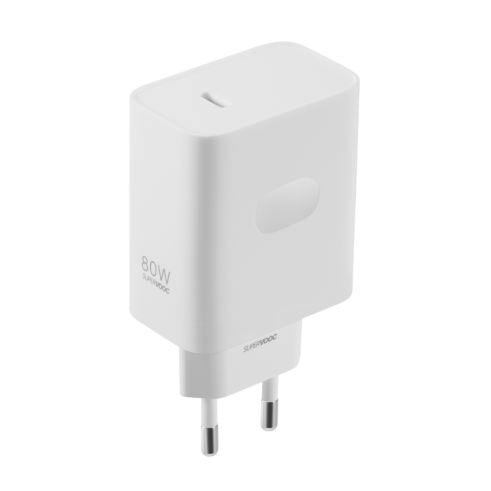 OnePlus SuperVOOC Wall Charger Adapter, 80W, 7.3A, USB-C, (5461100248) - White