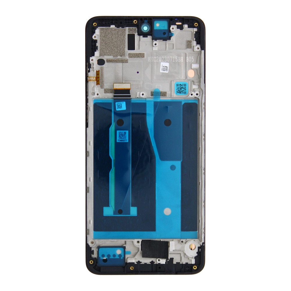 Motorola G84 5G Display And Digitizer With Frame Black Service Pack