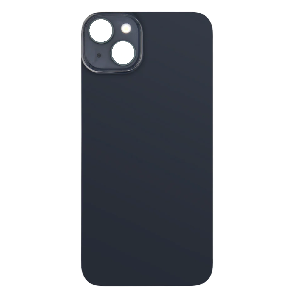 For iPhone 14 Plus Extra Glass Black (Enlarged Camera Frame) (excl. Logo)