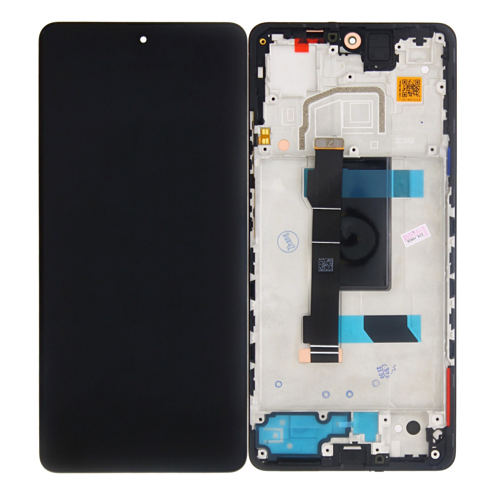 Redmi Note 12 Pro 5G (22101316C / 22101316I) OEM Display + Digitizer Complete + Frame - Black