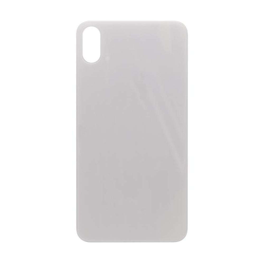 For iPhone X Extra Glass White (Enlarged Camera Frame) (excl. Logo)