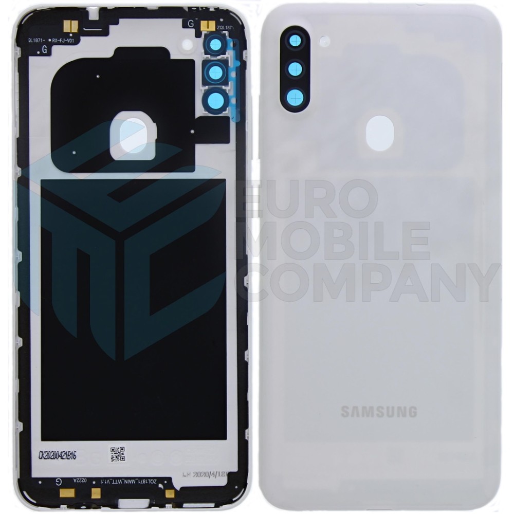 Samsung Galaxy A11 A115F Back Cover White With Lens OEM