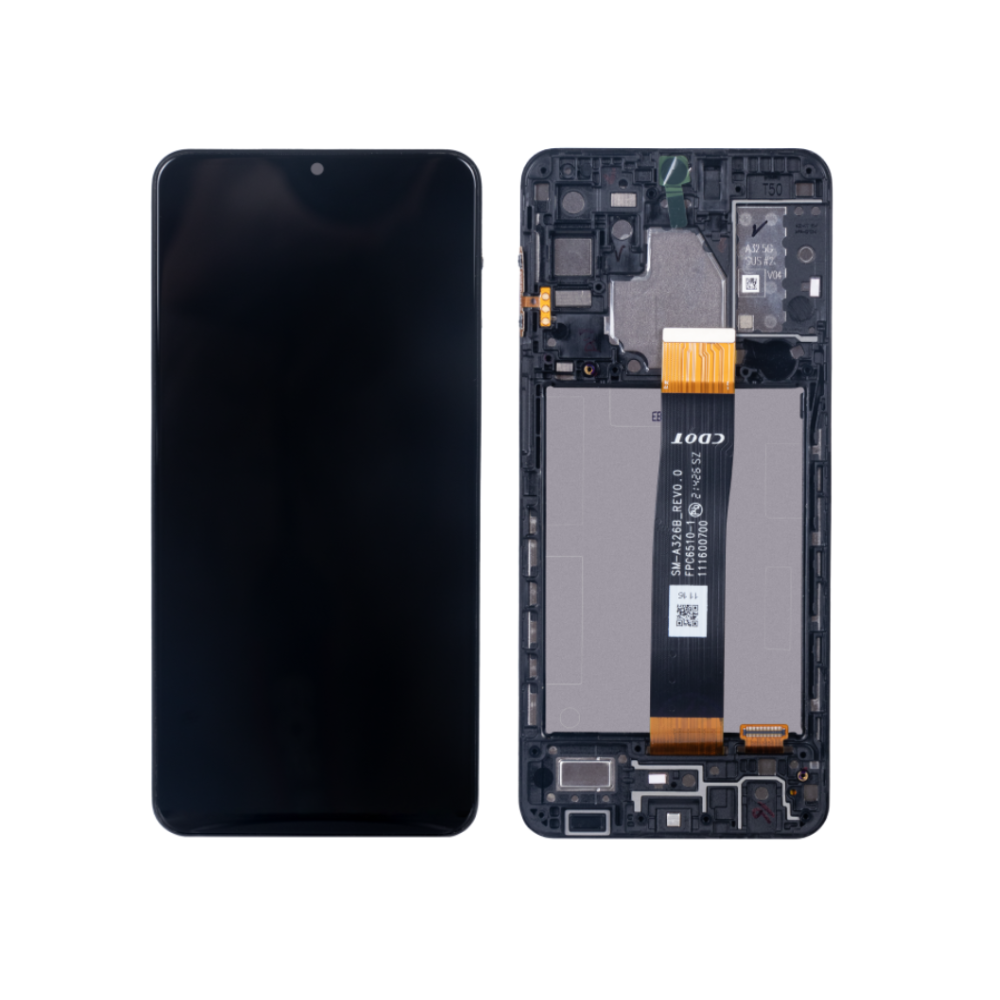 Samsung Galaxy A32 5G A326B Display And Digitizer With Frame Black Soft-OLED