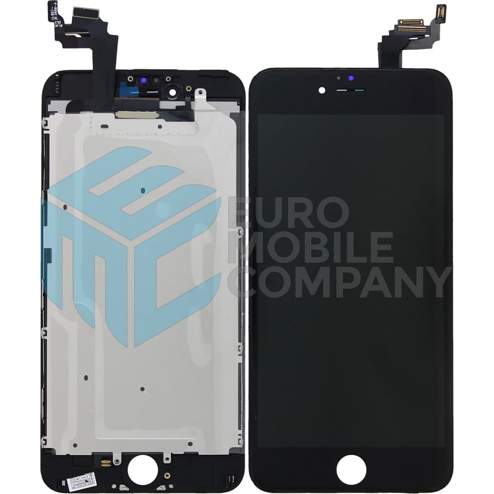 iPhone 6 Plus Display + Digitizer, +Metal Plate A+ High Quality - Black