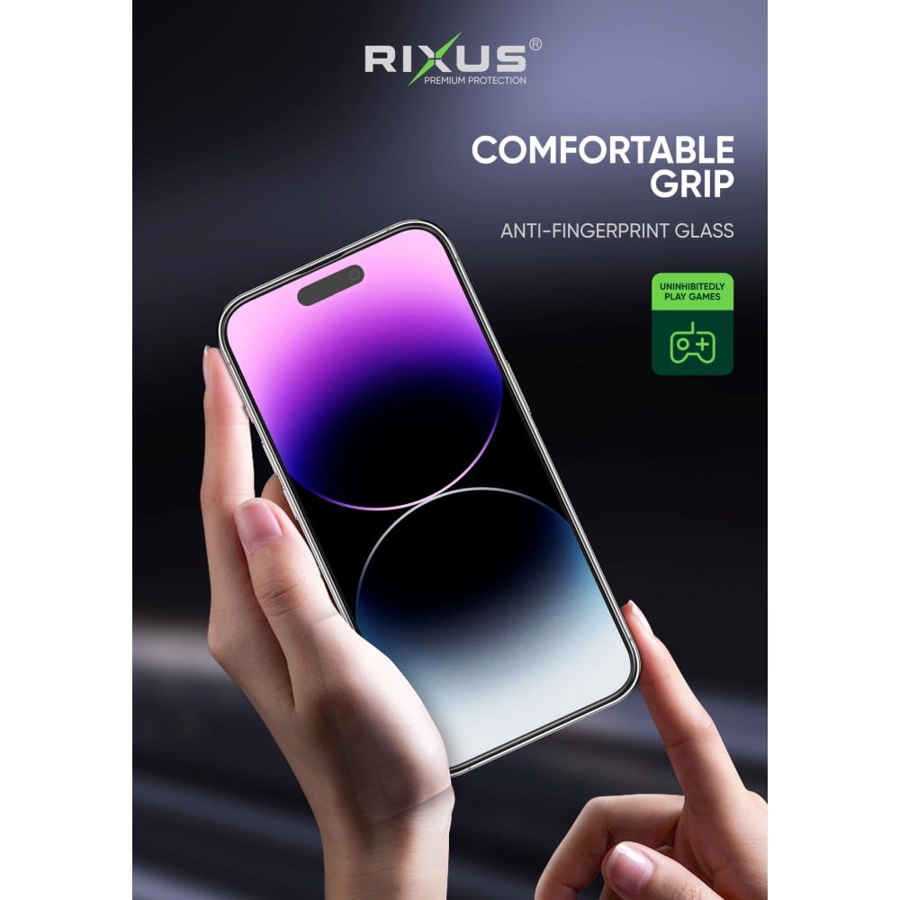 Rixus Matte Anti-Fingerprint Tempered Glass For iPhone 12 Pro Max