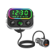 Rixus RXBT55 2 In 1 Bluetooth FM Transmitter And Car Adapter Black