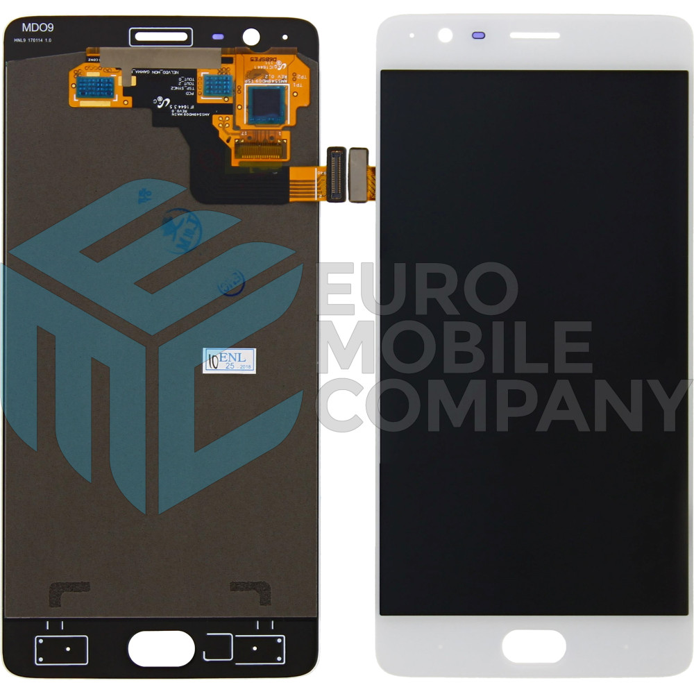 OnePlus 3/3T Display + Digitizer OEM - White