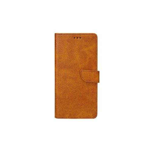 Rixus Bookcase For iPhone 5, 5S Light Brown