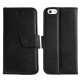 Rixus Bookcase For iPhone 5, 5S Black
