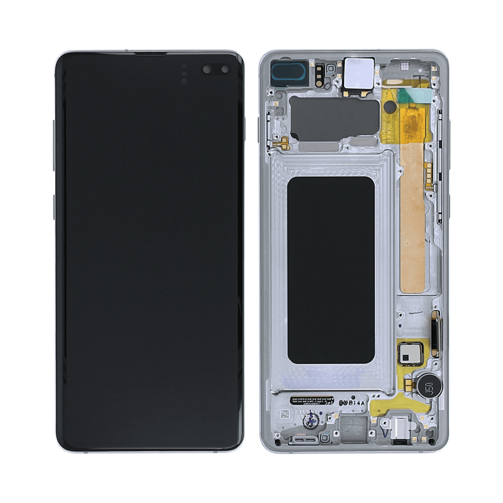 Samsung Galaxy S10 Plus (SM-G975F) (GH82-18834G / GH82-18849G) Display Complete - Canary yellow / silver