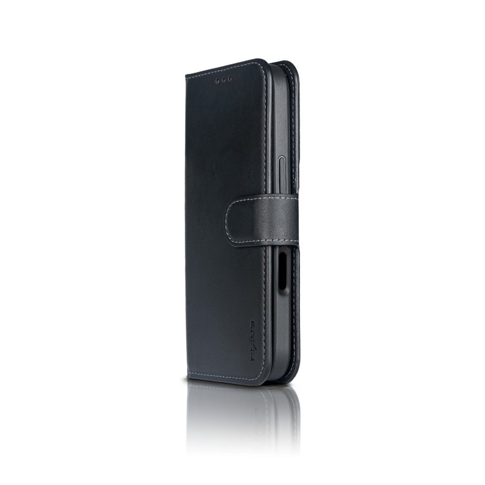 Rixus Duo Magnetic Detachable Wallet Black For iPhone 16 Pro Max