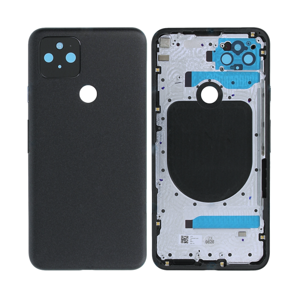 Google Pixel 5 (GD1YQ, GTT9Q) Back Cover Just Black With Lens OEM