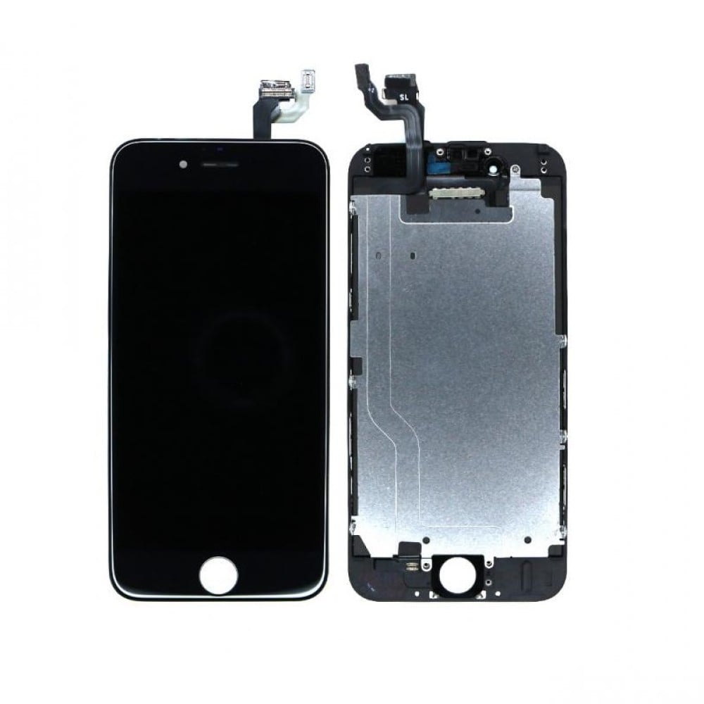 iPhone 6 Display + Digitizer + Metal Plate High Quality - Black