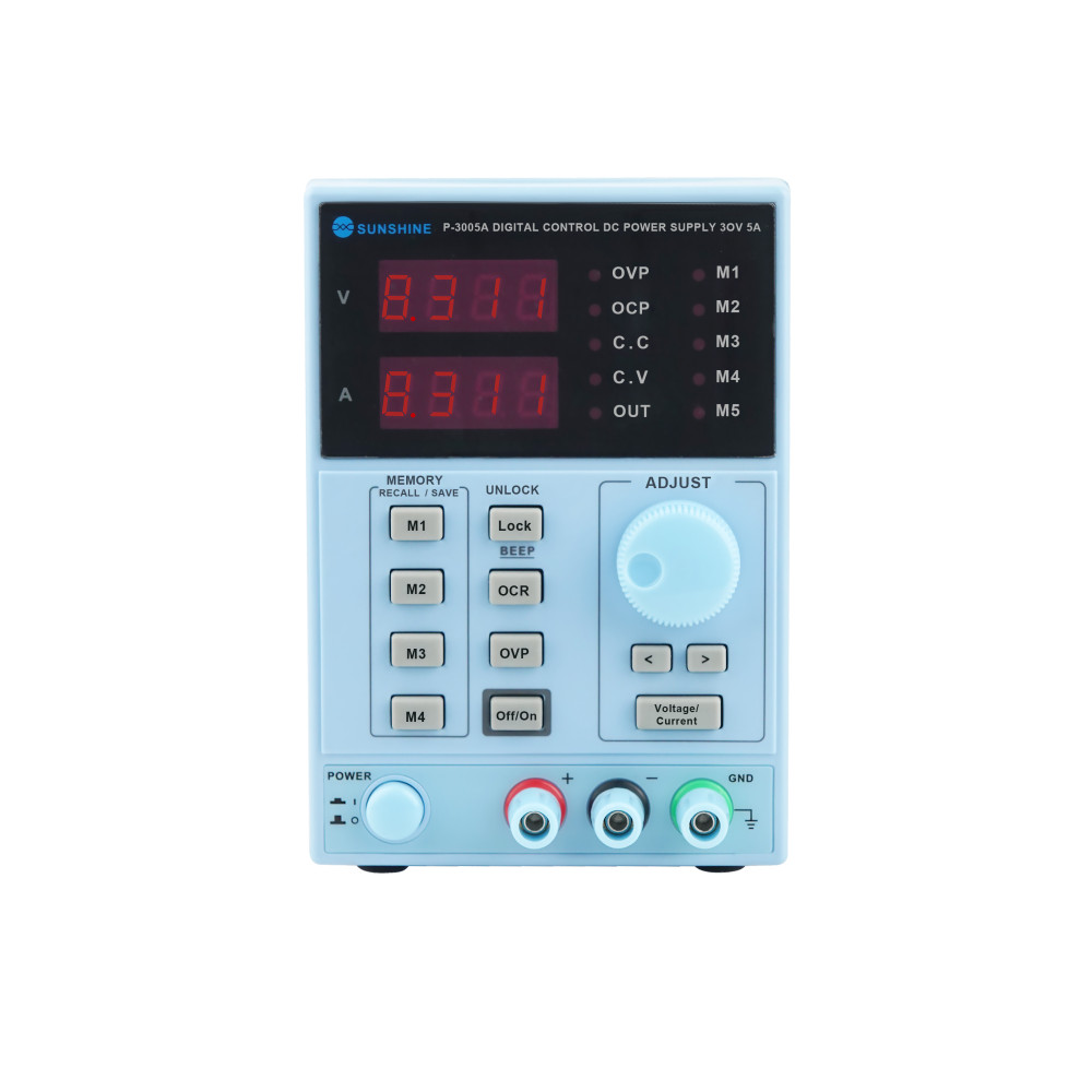 Sunshine P-3005A Digital Display DC Power Supply Blue