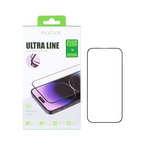 Rixus Ultra Thin Tempered Glass For iPhone 16