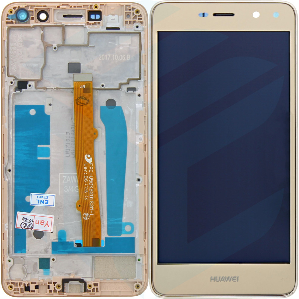 Huawei Y6 2017 (MYA-L11) Display + Digitizer Module + Frame - Gold