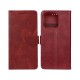 Rixus Bookcase For iPhone 16 Pro Dark Red