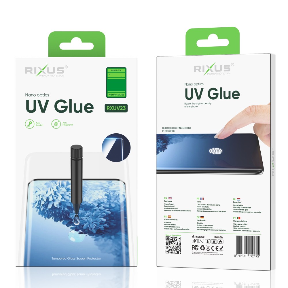 Rixus UV Glue Tempered Glass For Samsung Galaxy S21 FE