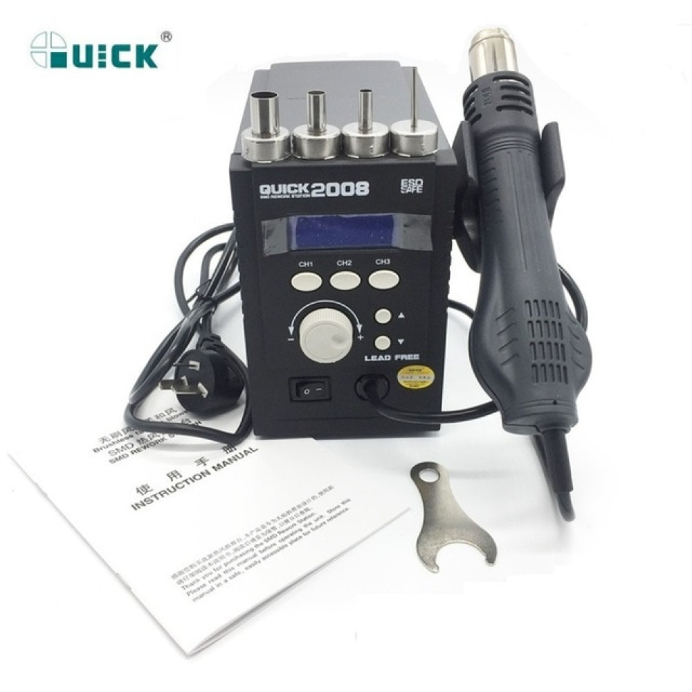 Quick 2008 ESD Digital Display Heat Gun Welding Rework Soldering Station