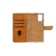 Rixus Bookcase For iPhone 5, 5S Light Brown