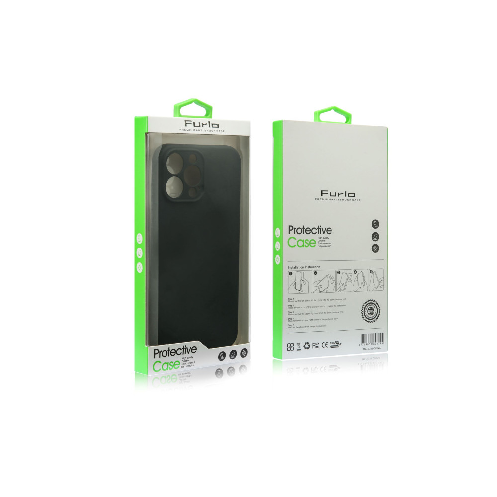 Furlo Protective Slim TPU Case for iPhone 12 - Black