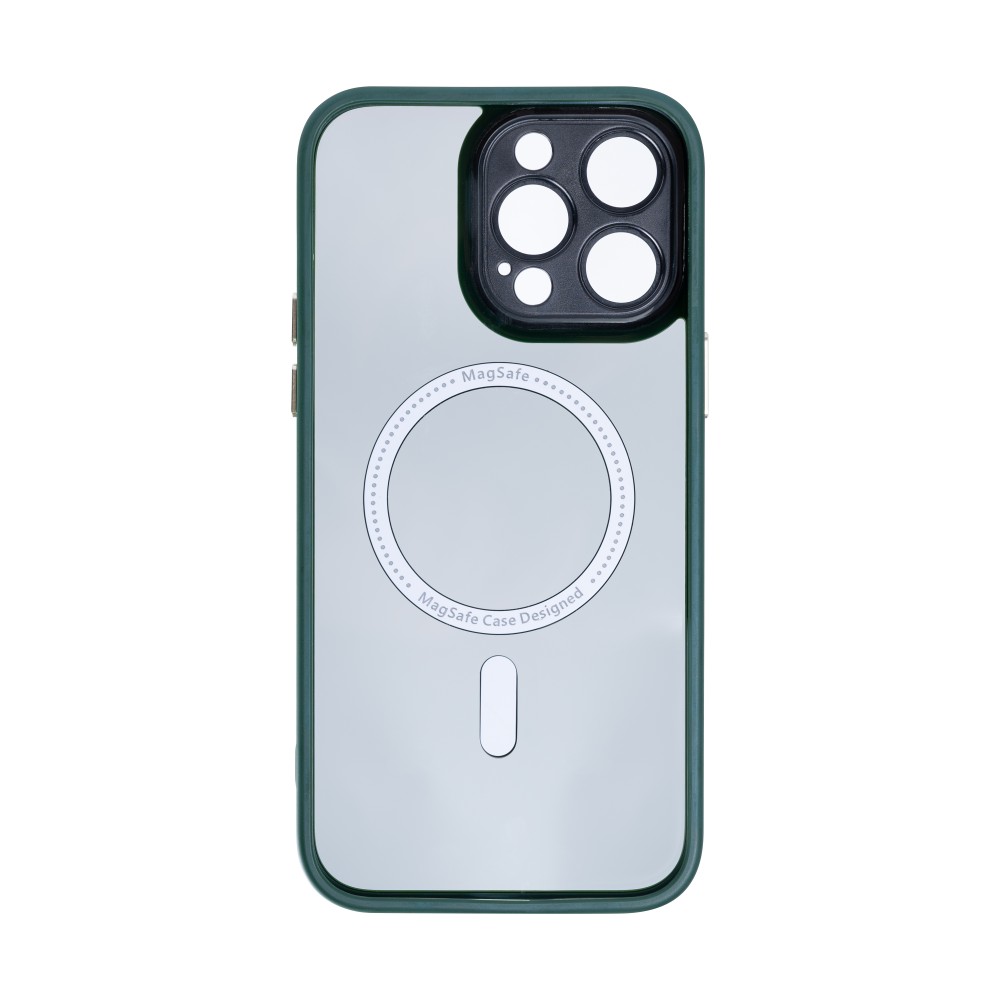 Rixus Classic 04 Case With MagSafe For iPhone 15 Pro Dark Green