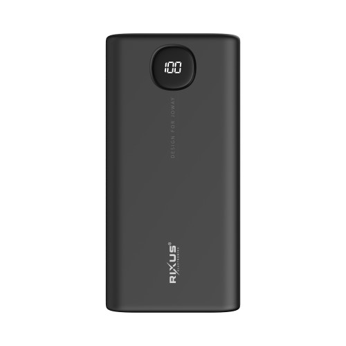 Rixus RXPB40 High Capacity Powerbank 40.000mAh Black