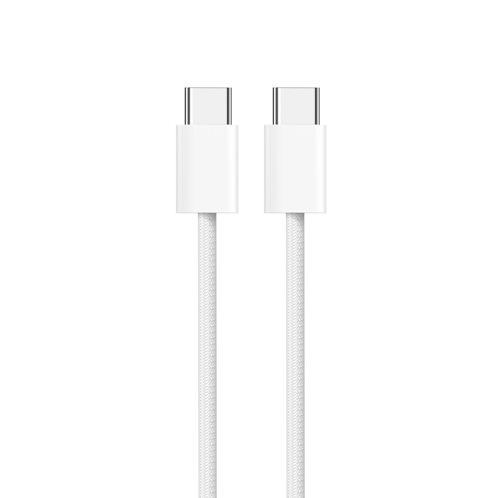 For iPhone 15 Series Fast Charging Cable US3001M USB-C To USB-C 100CM White