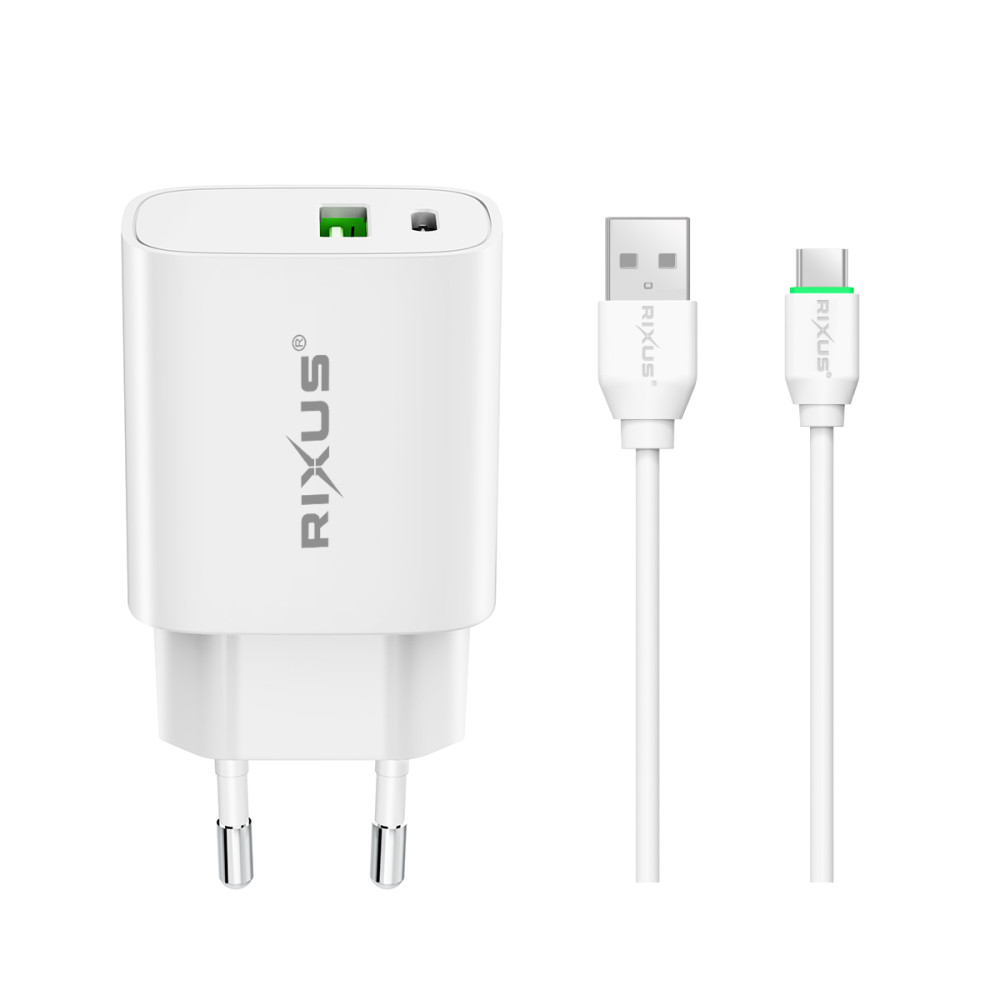 Rixus Quick Charge PD to Type C + USB slot 20W RX90C