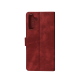 Rixus Bookcase For Samsung Galaxy A55 A556B Dark Red