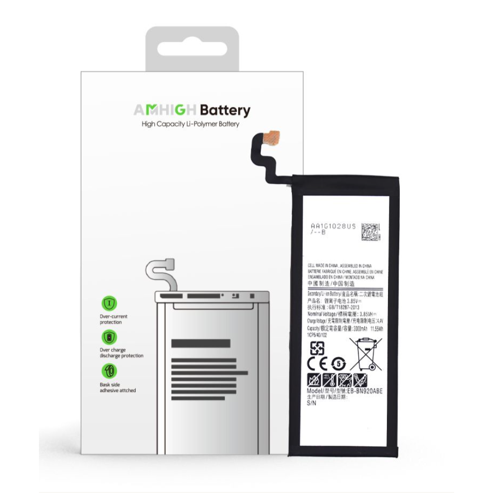 Samsung Galaxy Note 5 (SM-N920) Battery EB-BN920 - 3000mAh (AMHigh Premium)