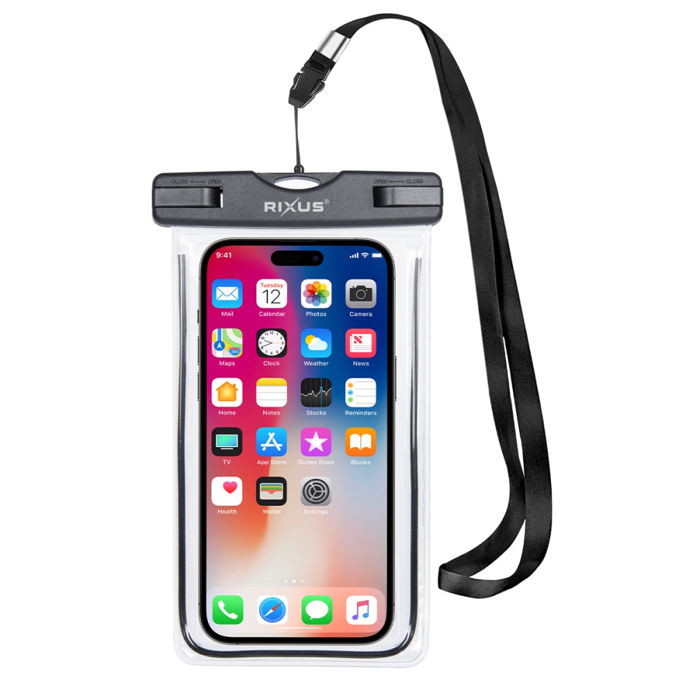 Rixus RXBG19 Floating Waterproof Phone Bag Black