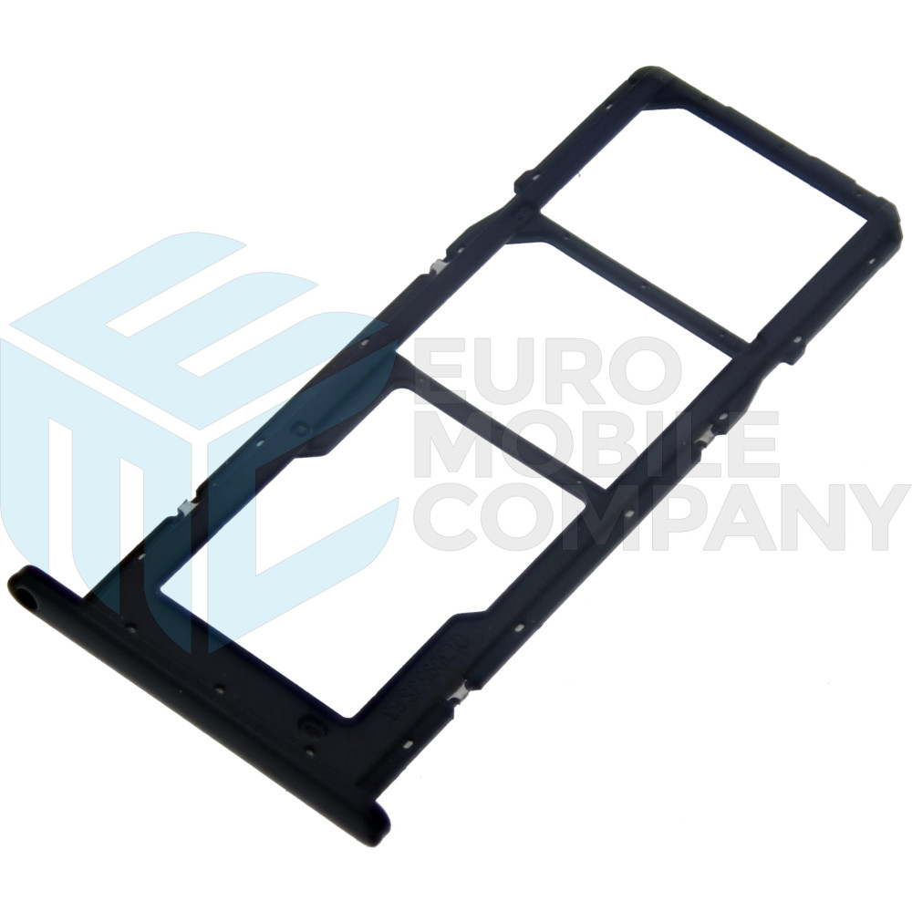 Samsung Galaxy A02s (SM-A025F) Sim Card Holder + Memory Card Holder - Black
