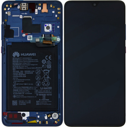 Huawei Mate 20 02352FQM (HMA-L09/ HMA-L29) OEM Service Part Screen Incl. Battery - Midnight Blue