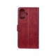 Rixus Bookcase For iPhone 16 Plus Dark Red