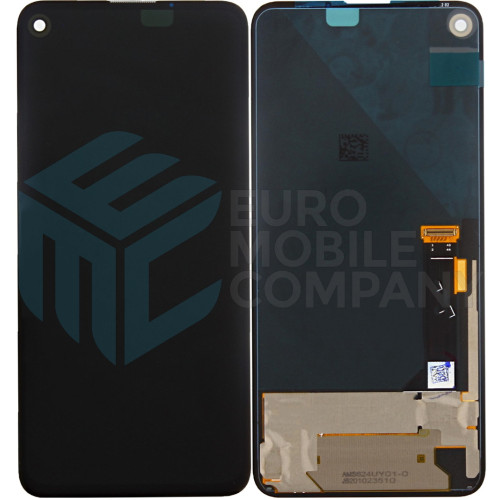 Google Pixel 4a 5G (G025I) Display + Digitizer Complete (G949-00049-01) - Black