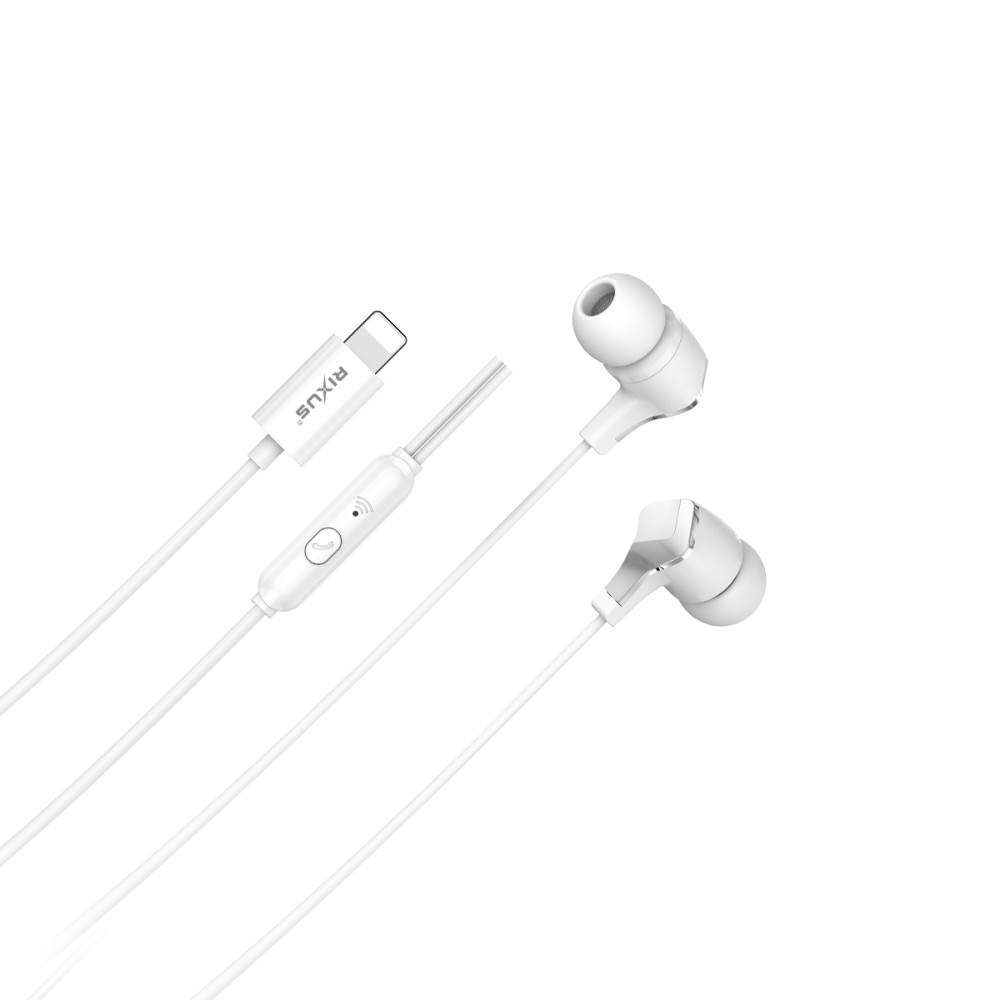 Rixus RXHD18L Stereo In-Ear Lightning Earphone