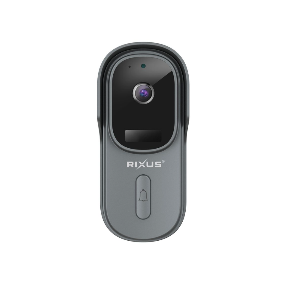 Rixus RXCM23 Wireless Battery Powered Doorbell With Camera Gray