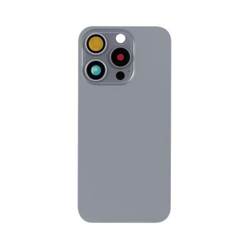 For iPhone 15 Pro Extra Glass Natural Titanium (Enlarged Camera Frame) (excl. Logo)