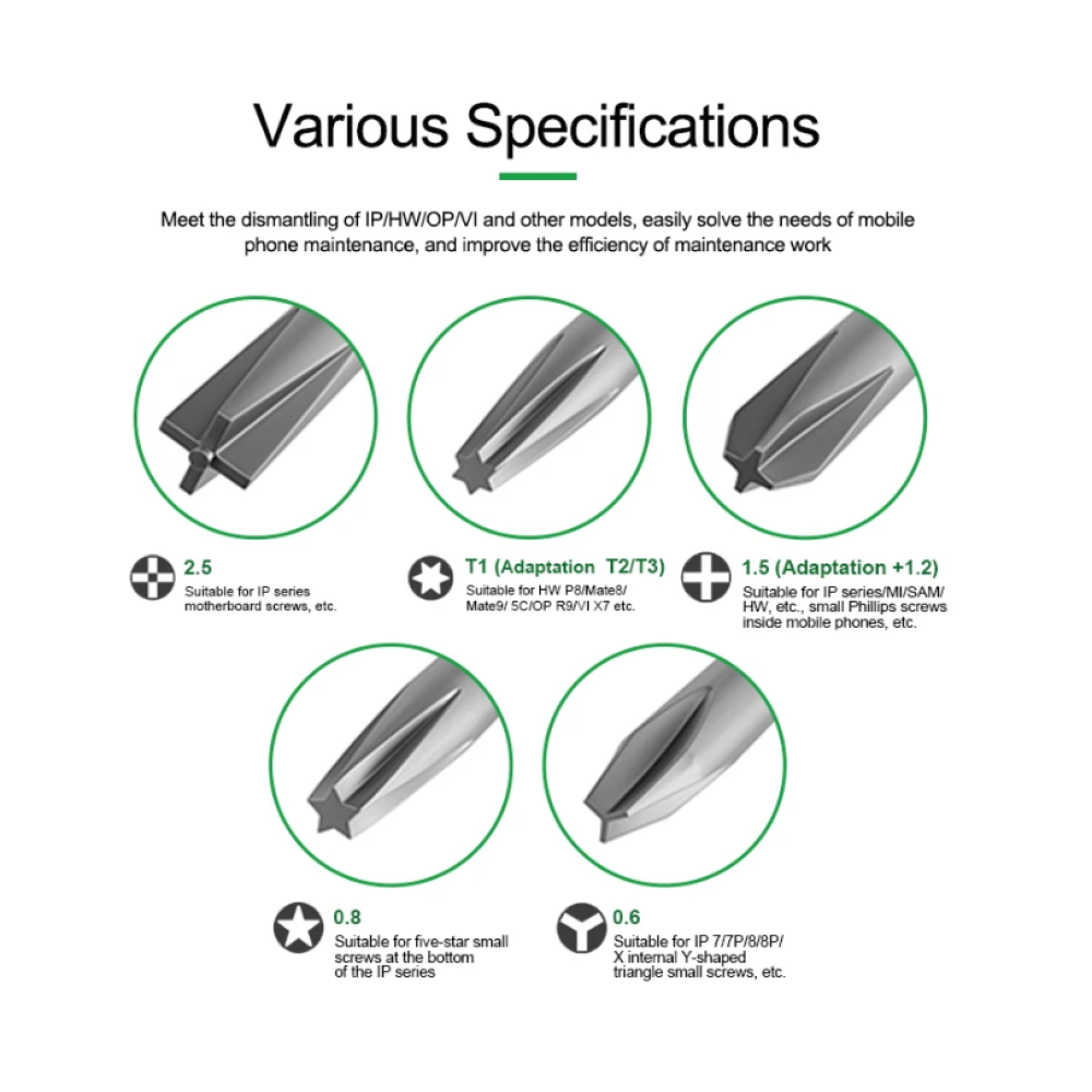 Relife RL-728A Strong Magnetic Screwdriver Set