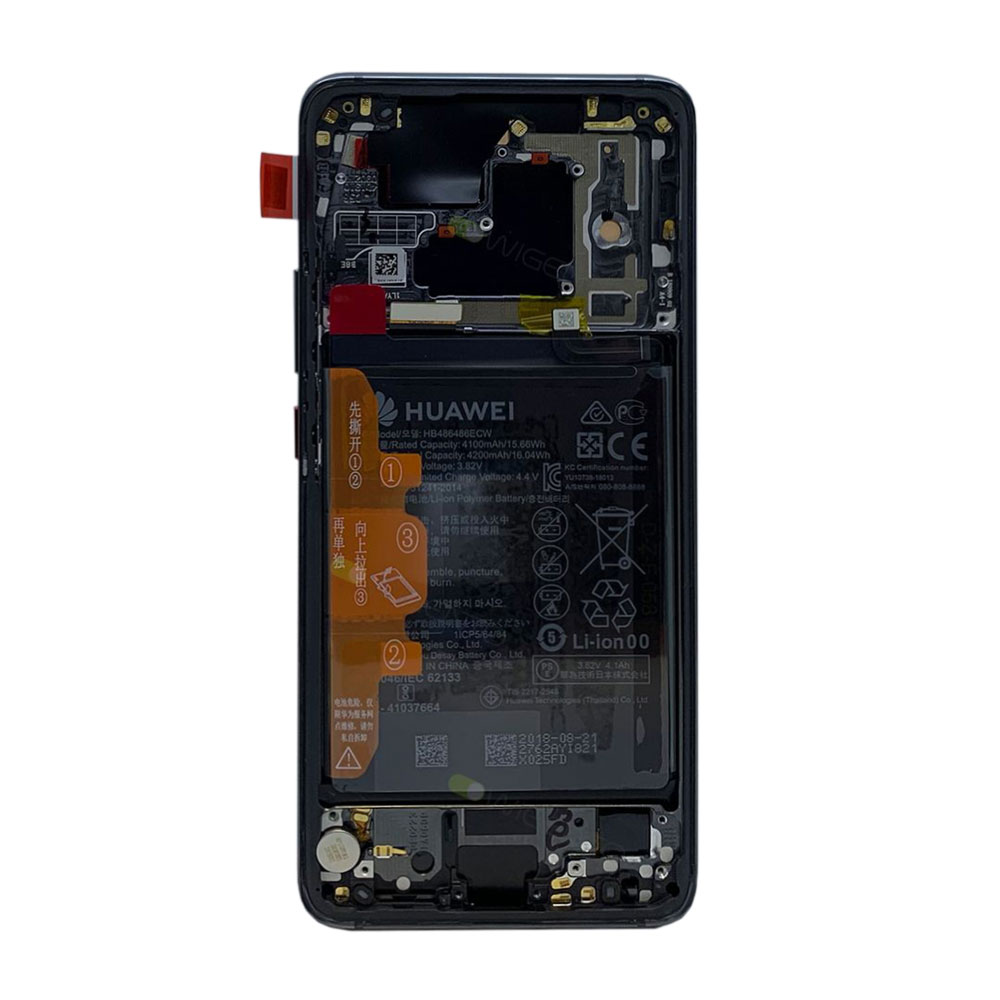 Huawei Mate 20 Pro 02352FRL (LYA-L09/ LYA-L29) OEM Service Part Screen Incl. Battery - Black