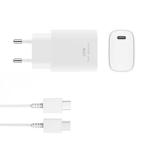 PD Adapter CH25W08 USB-C To USB-C 25W White