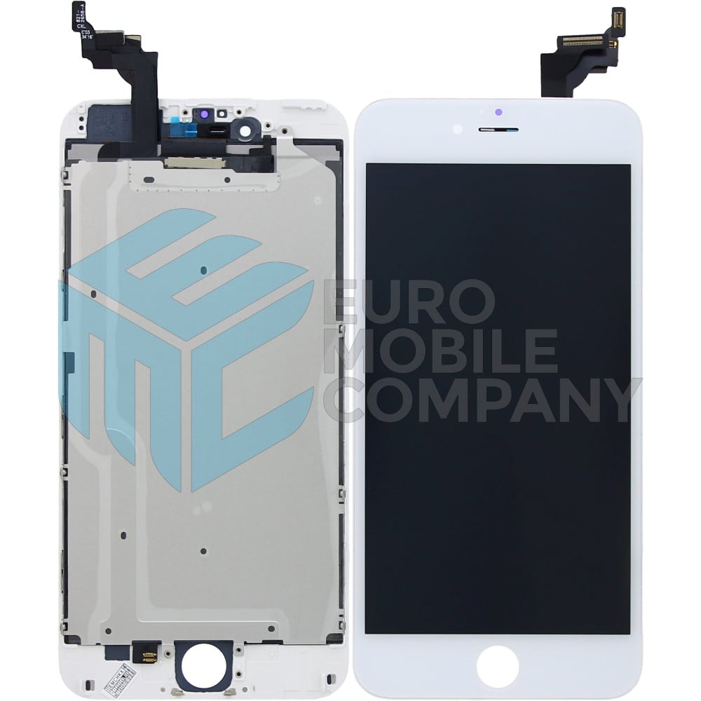 iPhone 6 Plus Display + Digitizer, +Metal Plate A+ High Quality - White