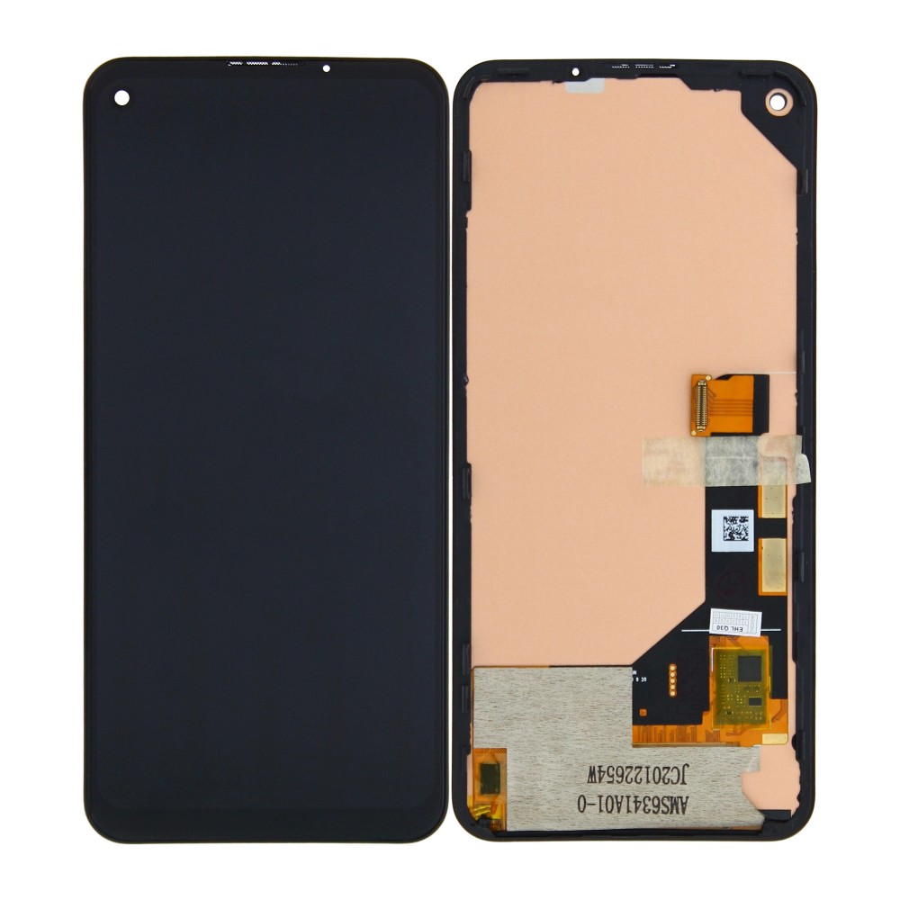 Google Pixel 5A 5G (G1F8F, G4S1M) Display And Digitizer Without Frame Black OLED