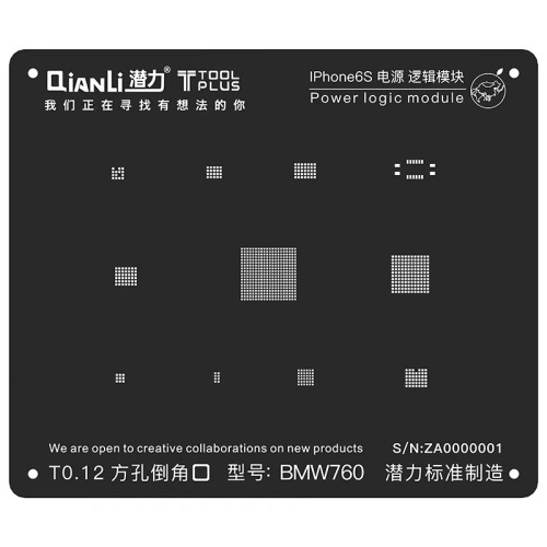 QianLi 3D iBlack iPhone 6s Power Logic Module BGA Reballing Stencil