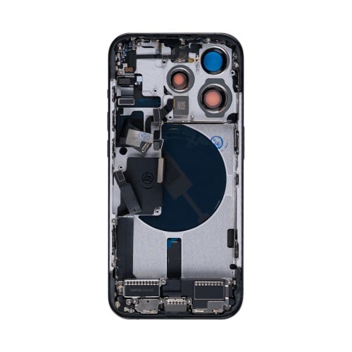 For iPhone 15 Pro Complete Housing Incl All Small Parts Without Battery And Back Camera Black Titanium