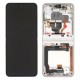 Samsung Galaxy Z Flip 3 (SM-F711B) Display Complete + Frame (No Camera) GH82-27243B / GH82-26273B - Cream